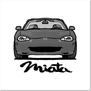 MX5 Miata NB1 Grey Posters and Art